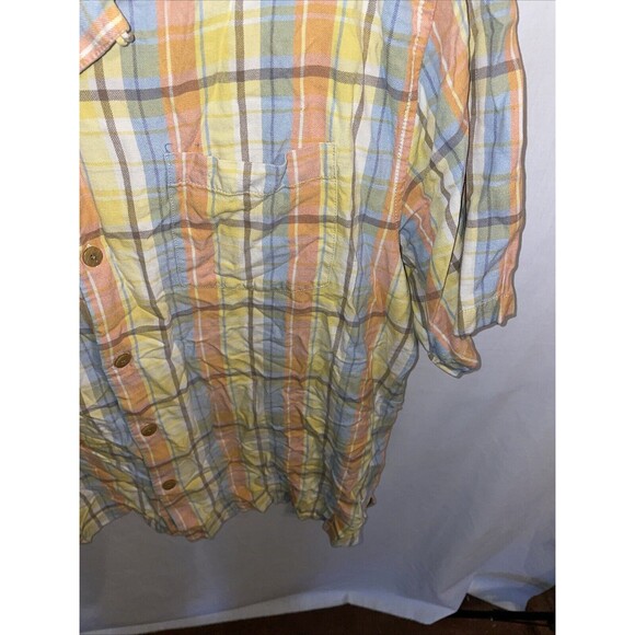 Tommy Bahama Men’s Camp Shirt Size XL Multicolor Striped Silk Island Cruise - Picture 7 of 12